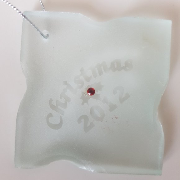 Frosted Glass Christmas 2012 Ornament - Picture 2 of 3